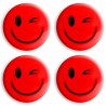 Magnesy do tablic czerwone uśmiechy 40mm (4szt.) GM303-SC4 TETIS