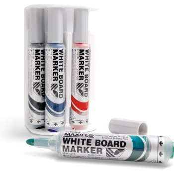 Marker suchościeralny 4sztuki MWL5M PENTEL MAXIFLO(z tłoczkiem)