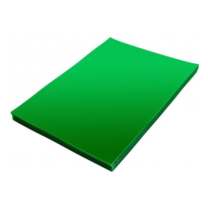 Okładka foliowa do bindowania A4 zielona przezroczysta 0,20mm NATUNA (100szt)