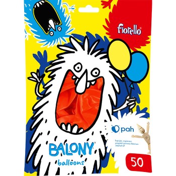 Balony 12` metalizowane CZERWONE (50szt.) 170-2634 FIORELLO