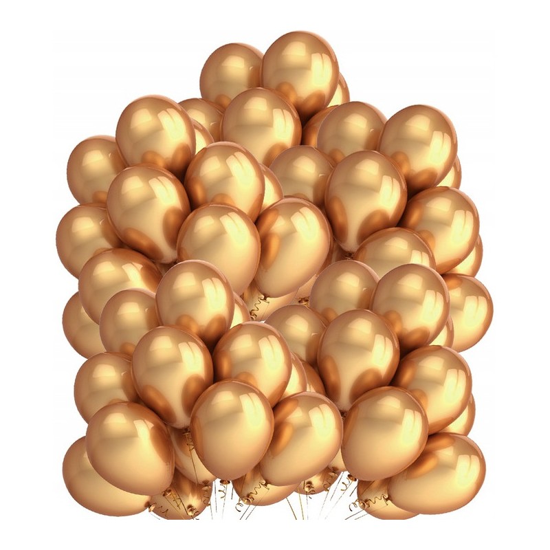 Balony 10` metalizowane ZŁOTE (50szt.) 170-2632 FIORELLO
