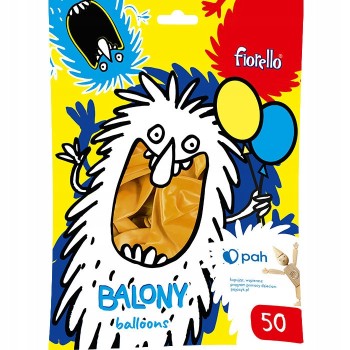 Balony 10` metalizowane ZŁOTE (50szt.) 170-2632 FIORELLO