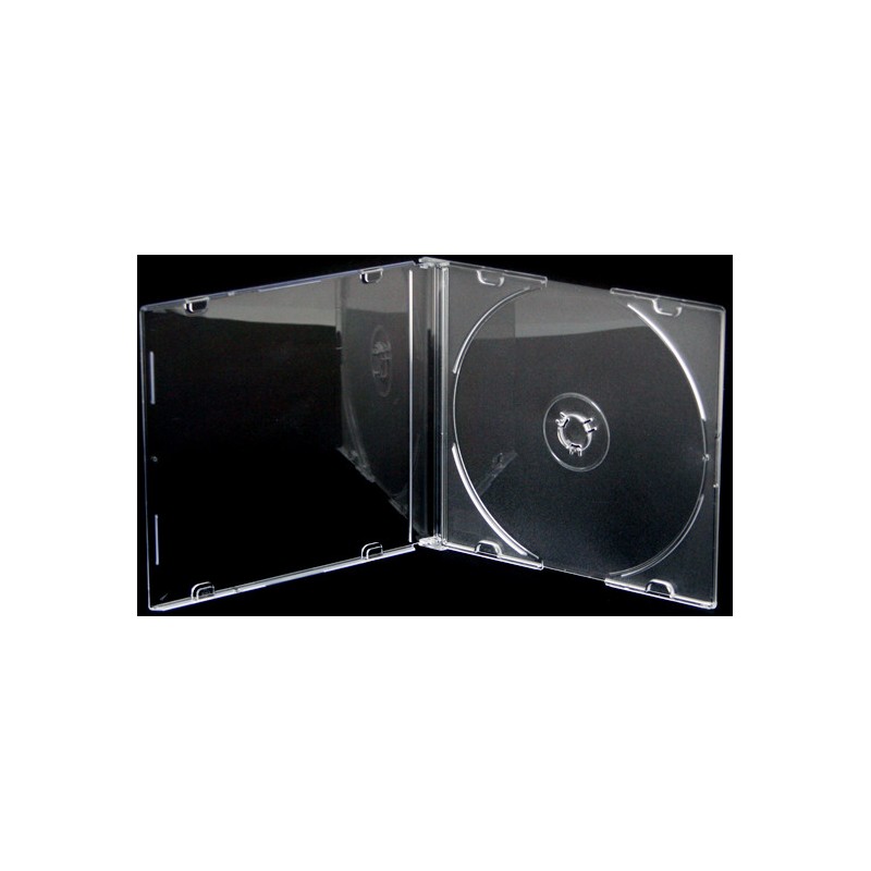 Pudełko na płytę CD slim 5,2mm przezroczysta taca NATUNA (56621)