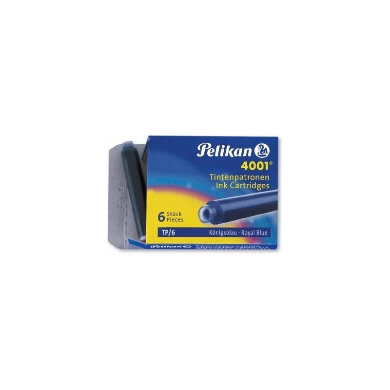 Naboje krótkie niebieskie TP/6 301176 PELIKAN