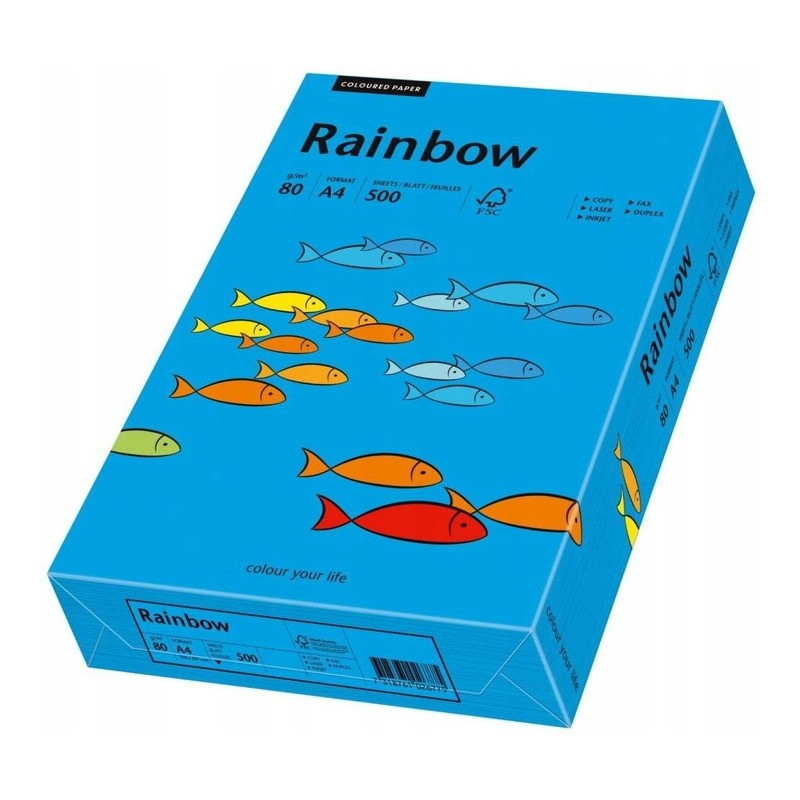 Papier ksero A4 80g RAINBOW R88 ciemnoniebieski 88042761