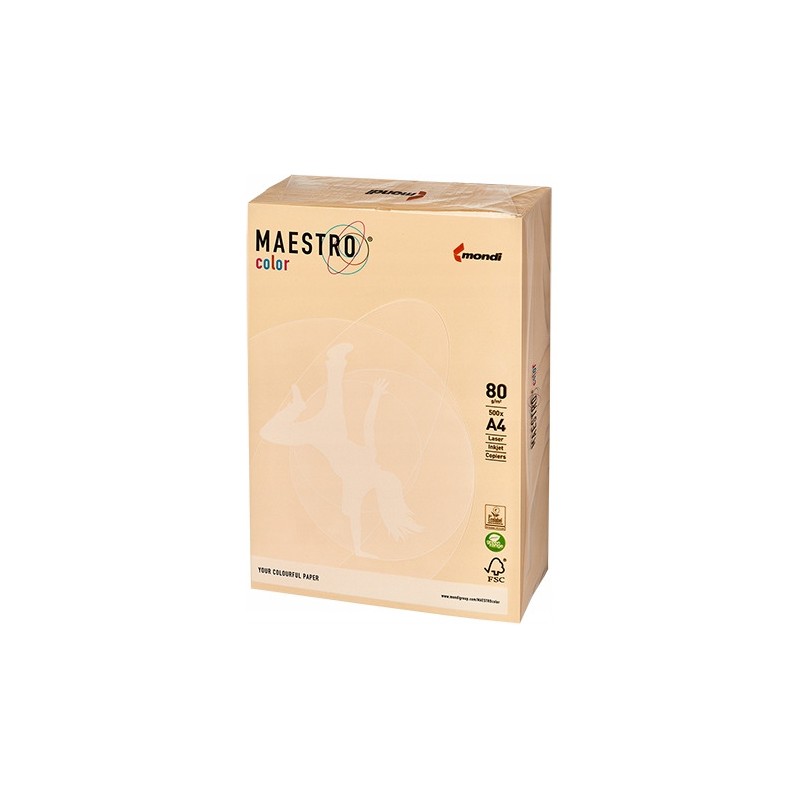 Papier ksero A4 80g MAESTRO COLOR CR20 pastel kremowy