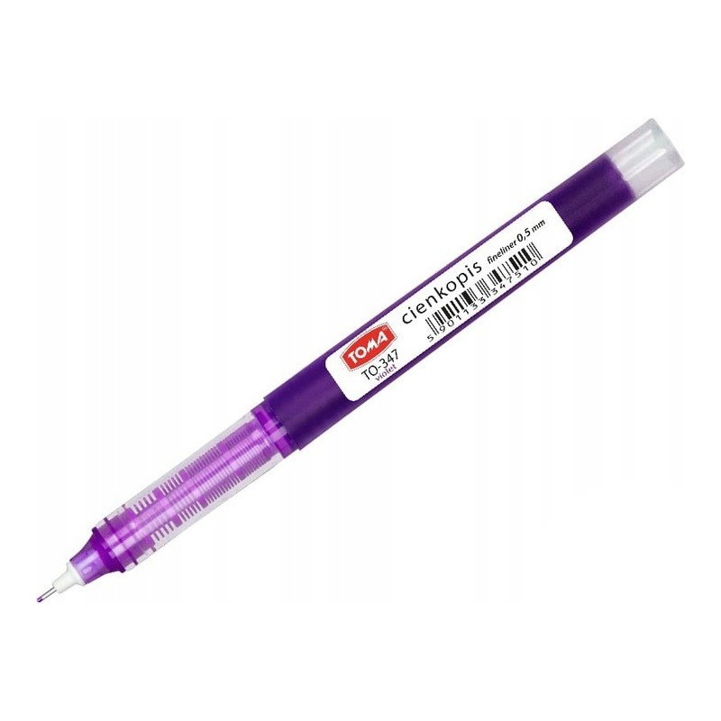 Cienkopis kapilarny 0,5mm fioletowy TO-347 TOMA