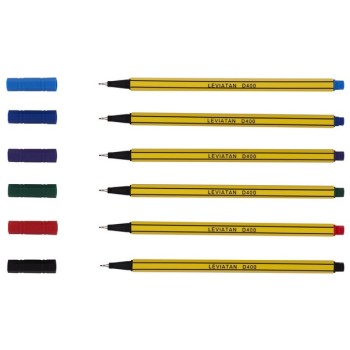 Cienkopis D400 6szt.mix 105228 LEVIATAN D.RECT