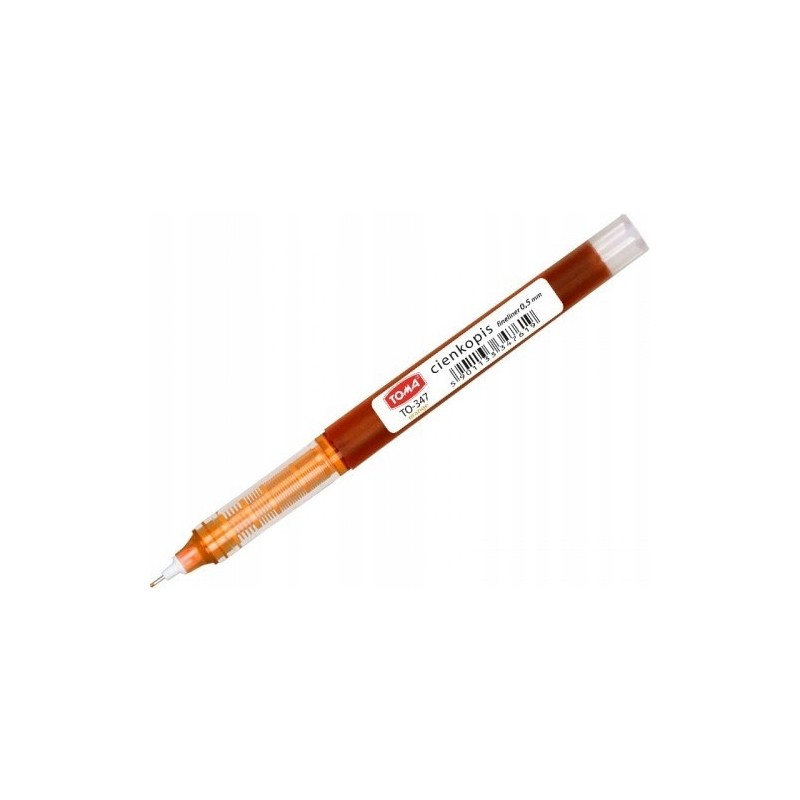 Cienkopis kapilarny 0,5mm pomarańczowy TO-347 TOMA