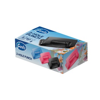 Dziurkacz stalowy do 8 kartek mix kolorów FOROFIS CENTRUM