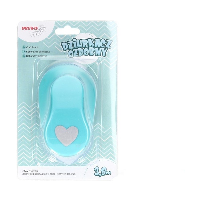 Dziurkacz ozdobny 3,8cm SERCE D38-26 BREWIS