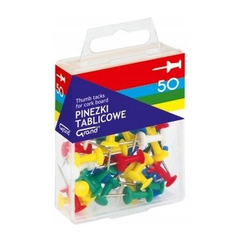 Pinezka tablicowa (50szt)GRAND 110-1116 op. plastikowe