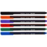 Cienkopisy 0,4mm 6 kolorów op. kartonowe MEMOBE MC100-99-06
