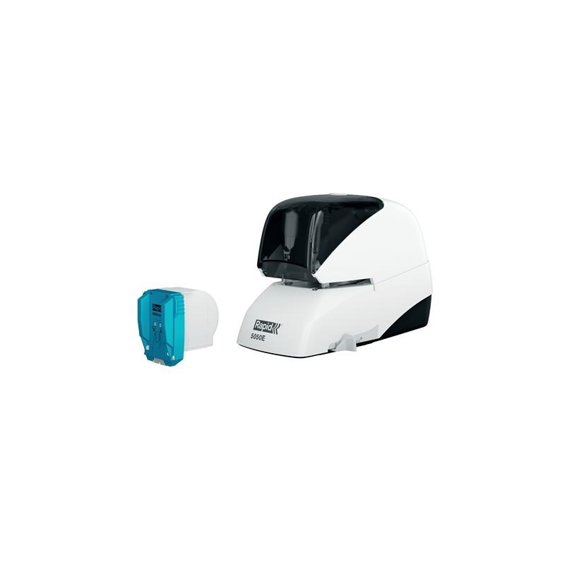 Zszywacz elektryczny Supreme 5050e biało-czarny 50 kartek RAPID 20993212