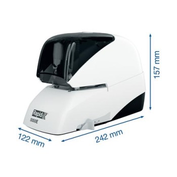 Zszywacz elektryczny Supreme 5050e biało-czarny 50 kartek RAPID 20993212