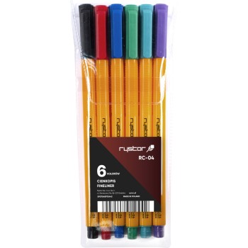 Cienkopis RYSTOR RC-04 etui 6szt. 403-621