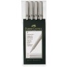 Cienkopis ECCO PIGMENT 4szt. 0,1 0,3 0,5 0,7 FC166004 FABER CASTEL