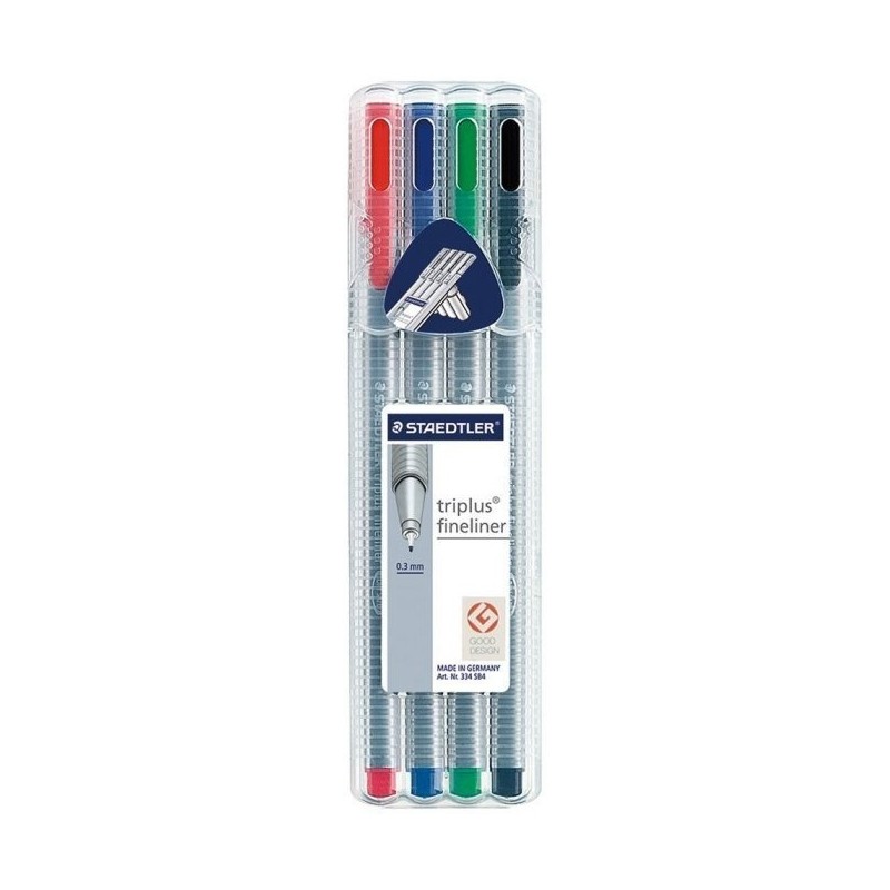 Cienkopis TRIPLUS FIN 4szt 0.3 STAEDTLER 334 -SB4
