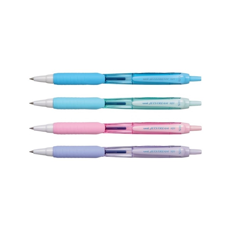 Długopis kulkowy UNI SXN-101 Jetstream obudowa jasnoniebieska niebieski wkład SKY BLUE