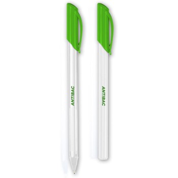 Długopis FLEXI trio ANTIBATERIAL 1mm niebieski zabija 99% bakterii TT 8105 PENMATE