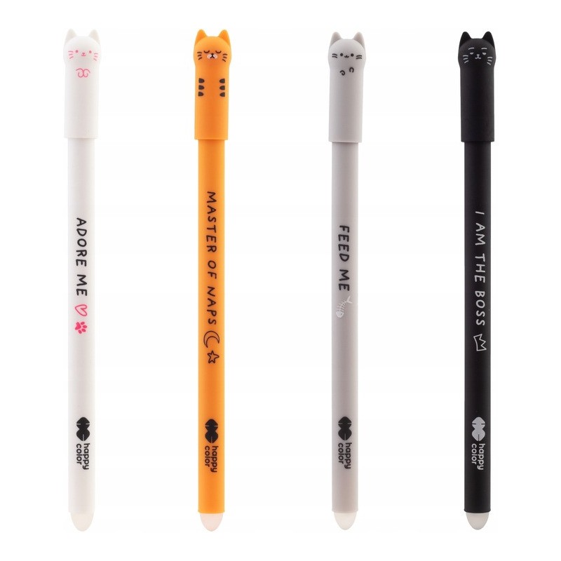 Długopis wymazywalny KITTY 0,5mm niebieski HA 4120 01KI-3 Happy Color