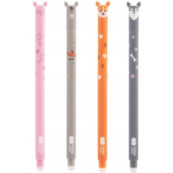 Długopis usuwalny USzAKI Babe , 0.5mm, niebieski HA 4120 01UB-3 Happy Color