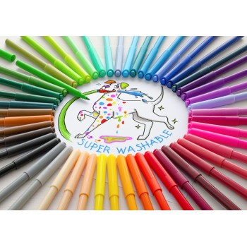 Flamastry ZAMEK 12 kolorów opakowanie kartonowe 554201 FABER-CASTELL