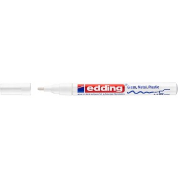 Marker lakierowy 1-2mm 751 biały okrągłą końcówka 751/049/B EDDING