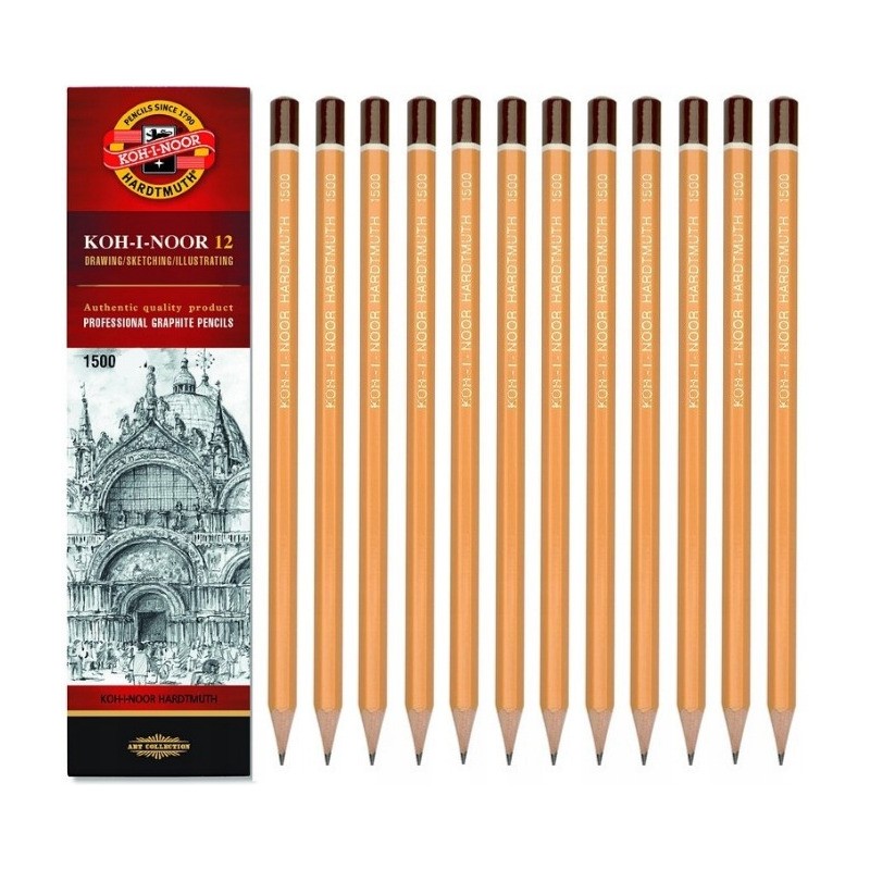 Ołówek grafitowy 1500-4B (12) KOH-I-NOOR