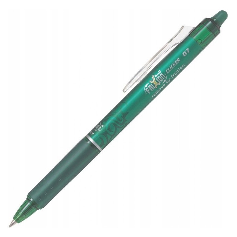 Pióro kulkowe PILOT FRIXION CLICKER zielone PIBLRT-FR7-G