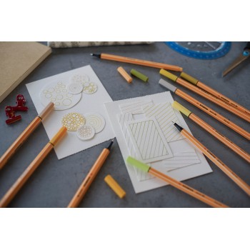 Cienkopis STABILO point 88/86 0.4mm cielisty/beige