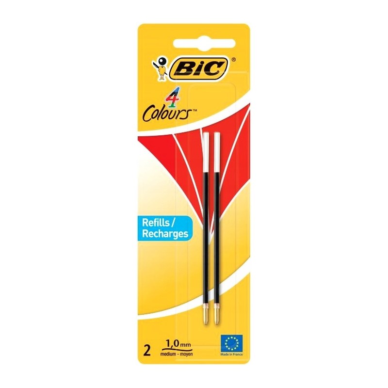 Wkład czerwony do długopisów 4 Colors (2sztuki) 929243 BIC