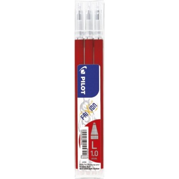 Wkład FRIXION 1,0mm czerwony (3szt) BLSFR10-R-S3 PILOT