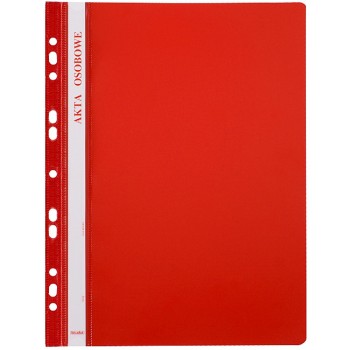 Skoroszyt na akta osobowe A4 wpinany do segregatora 10 sztuk czerwony ST-23-01 BIURFOL