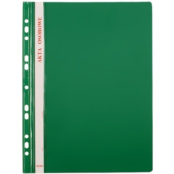 Skoroszyt na akta osobowe A4 wpinany do segregatora 10 sztuk zielony ST-23-02 BIURFOL