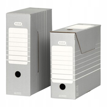 Pudło archiwizacyjne pudełko na dokumenty 10cm szare TRIC 100333274 ELBA