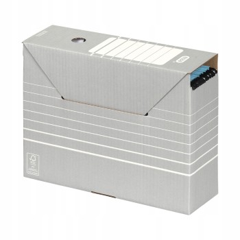 Pudło archiwizacyjne pudełko na dokumenty 10cm szare TRIC 100333274 ELBA