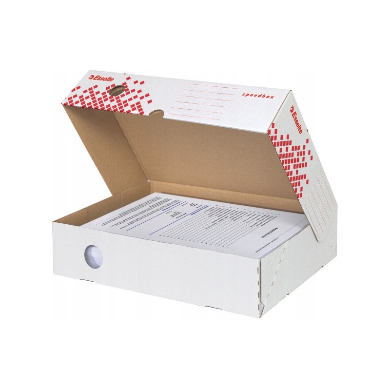 Pudło archiwizacyjne na dokumenty 80mm otwierane od szerszej strony Speedbox 623910 ESSELTE