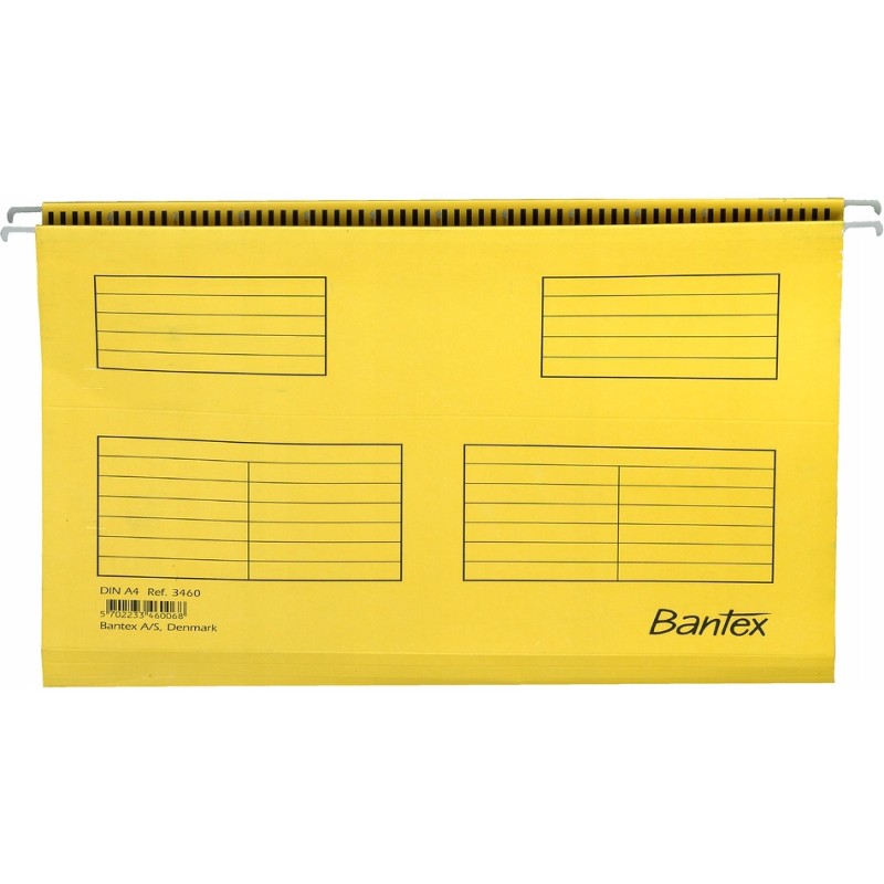 Teczka zawieszana na dokumenty STANDARD żółta 100331433 BANTEX
