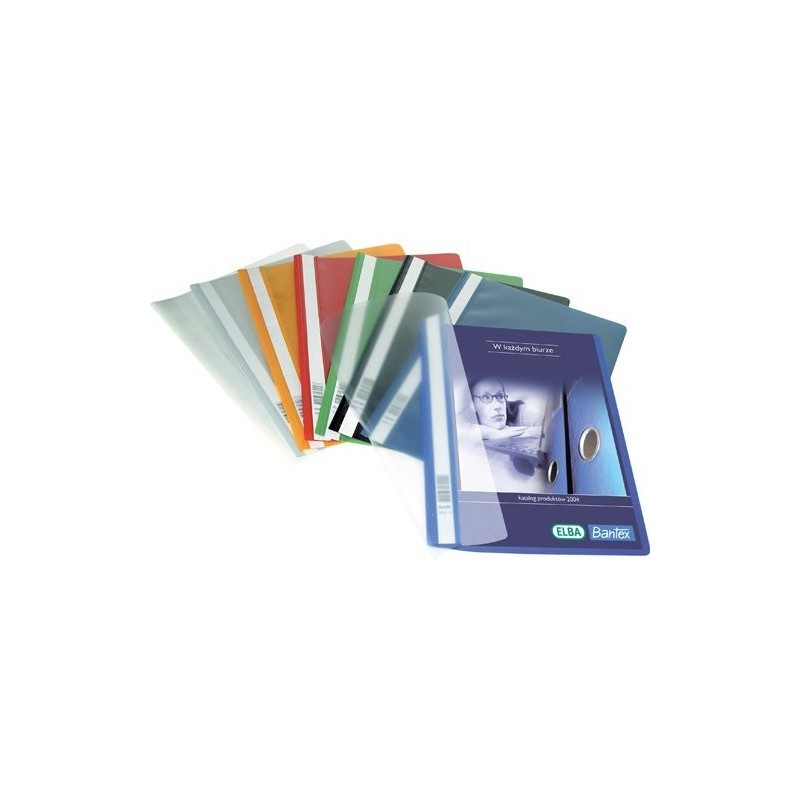 Skoroszyty na dokumenty A4 PP żółty 25 sztuk 400076727 BANTEX BUDGET