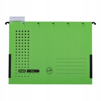 Teczka zawieszana na dokumenty CHIC ULTIMATE harmonijkowa zielona 100552104 ELBA
