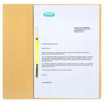 Skoroszyt oczkowy 1/2 A4 kremowy 100551877 ELBA