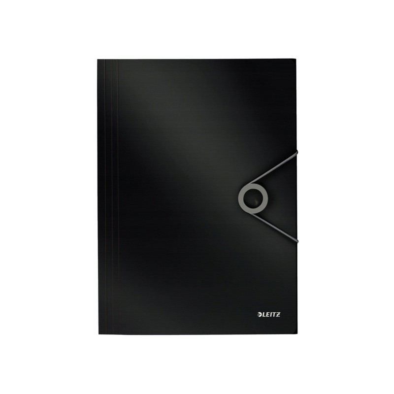 Teczka z gumką A4 PP SOLID czarna 45631095 LEITZ