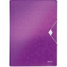 Teczka 6przegródek LEITZ WOW A4 250k fioletowa 45890062