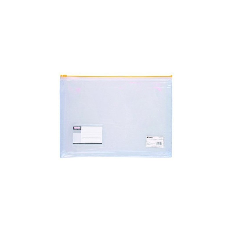 Teczka kopertowa A4 z grzbietem, zamek strunowy żółty PP-56H TT6689 PENMATE