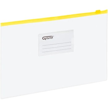 Koperta foliowa A4 na suwak EC009B żółta 120-1463 GRAND