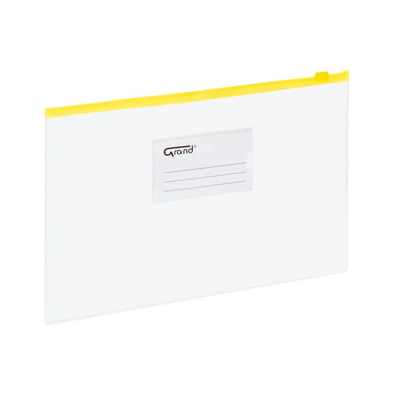 Koperta foliowa A4 na suwak EC009B żółta 120-1463 GRAND