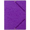 Teczka z gumką rogi NATUNA A4 preszpan fioletowa 390g