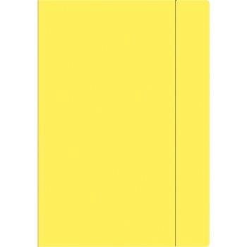 Teczka z gumką A4+ FLUO żółta INTERDRUK