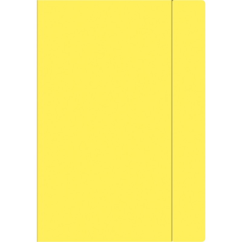 Teczka z gumką A4+ FLUO żółta INTERDRUK
